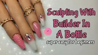 TRYING BUILDER IN A BOTTLE | FULL SET FROM SCRATCH USING TIPS | ROSALIND BIAB