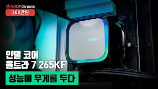 성능에 무게를 두다 | 코어 울트라7 265KF + RTX 5060 + MSI MAG 포지 320R 에어플로우 + MSI MAG 코어리퀴드 A13 360