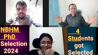 NBHM PhD Selection 2024 | NBHM PhD Interview Experience | 4 students got selected | Noble Forum