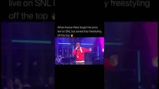 KANYE WEST FORGETS LYRICS LIVE ON SNL!!!