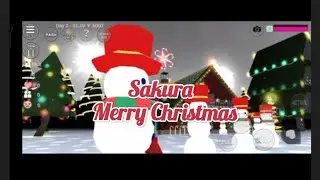 Sakura School  celebrated Christmas Santa's sleighتجولت بعربه سانتا في أجواء الكريسماس#sakuraschool