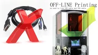 how to offline printing by DLP 3D Printer