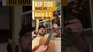 Riptide by Vance Joy 🎸 #acousticguitarlessons #riptidevancejoy #songs #guitarlessons #guitar