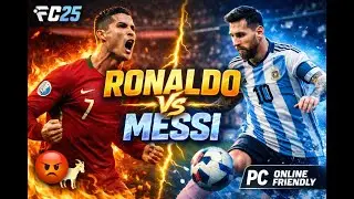 Ronaldo vs Messi 🤯 | FC 25 PC Online Friendlies | GOAT BATTLE 🐐⚽|| ANISTORM