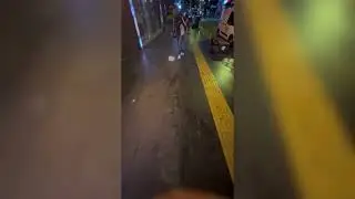 Playing ice hockey with your feet