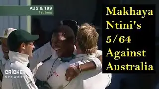 Makhaya Ntini's 5/64 against Australia in Perth in 2005