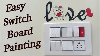 Switch board painting love design | Beatiful wall painting ideas | Hand painting | AN Kreations