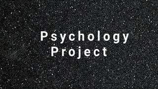 MA Psychology Project Sample #psychology #ignou #mapc #project #psychologyfacts