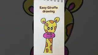 Cute Giraffe Drawing | Easy Animal Art for Beginners