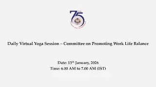 Virtual Yoga Session &ndash; Committee on Promoting Work Life Balance