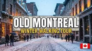 Old Montreal Winter Walking Tour ❄️ Snowy Streets & Train Ride from Pointe-Claire