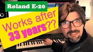 Синтезатор Roland E 20 работает после 33 лет? // Живое выступление