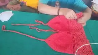 CROPPED EM CROCHÊ PARA O CARNAVAL,VERMELHO.🎊🎉🎊🎉