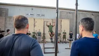 CJTF-OIR Marine Corps Birthday Pull up Competition