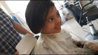 🔥وديت آسر وسامر للحلاق أول مره في حياتهم🔥