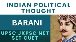 Ziauddin Barani's political thought/Indian pol thought for UPSC JKPSC NET SET CUET  @civiprep_upsc