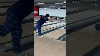 Practice 🔵 in pajamas #bowling #brandsofbrunswick #shorts #fyp