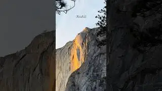 Firefall at Yosemite - Waterfall on 