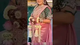 ✨&hearts;️New Trendy Party Wear Saree Design 2025 | ✨ Bridal hairstyle 😍#youtubeshorts #fashion#shorts