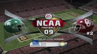 NCAA football 09 (PS3) Michigan St vs Oklahoma