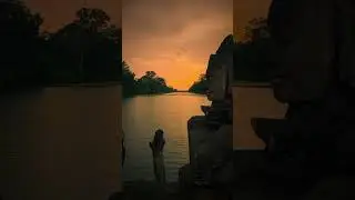 Sunset at the gate of Angkor Thom #angkorthom #sunset #angkorwat #t&ocirc;nlệ