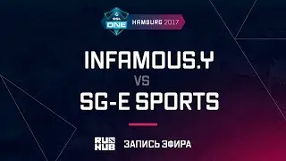 Infamous.Y vs SG-e Sports, ESL One Hamburg 2017, game 1 [Mortales]