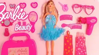 ASMR | Barbie Beauty Set Backpack | Satisfying with Unboxing Beauty Vanity Set with Mirror