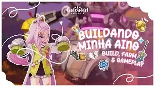 build & farm da Aino ♡ | cozy Genshin gameplay