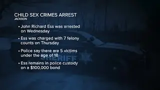 Jackson man arrested on child sex crime charges