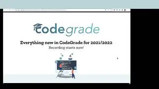 CodeGrade Webinar: Everything new for the new 2021/2022 academic year (3 September 2021)