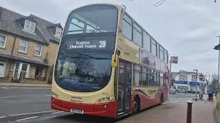 *Powermode* | Brighton & Hove 454 BK13NZW Bus Route 29 | Volvo B9TL Wright Gemini 2 ZF Euro 5