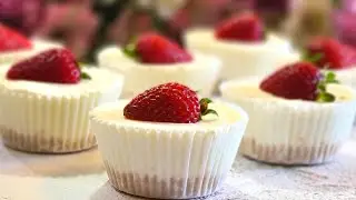 5 MINUTES NO BAKE EASY MINI CHEESECAKES