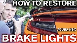 How to Restore Scratched Tail Light Lens Acura NSX