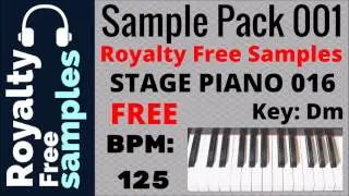 Stage Piano Sample - Free samples - Piano Sample 015 - Sample Pack 001