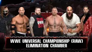 6 Man Elimination Chamber Match of Raw Universal championship in WWE2K22