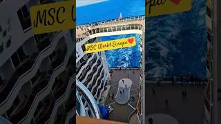A glimpse inside MSC World Europa❤️Grateful for the experience❤️ #cruise #travel #destination