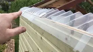 Fitting drip trays on my journey to Repairing an old shed