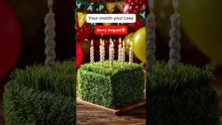 Your month, your cake. #birthmonth #yourmonthyourthing #yourmonth#yourbirthmonth #aiart #ai