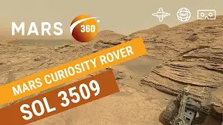 Mars 360: NASA's Mars Curiosity Rover - Sol 3509 (360video 8K)