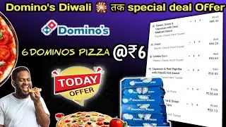 6 DOMINOS PIZZA in ₹6 में|dominos coupon code today|Domino's pizza offer| @TheMriDul @souravjvlogs 