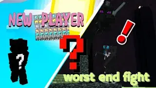 My worst end fight ever 😭😭 ,!!! NEW PALYER ALERT!!!!!! #minecraft #asksoul