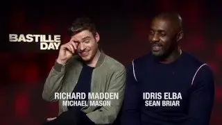 Idris Elba and Richard Madden talk Bastille Day: Weird fans and US accents