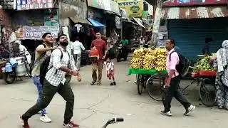 Flying invisible kite #prank #small city #mawana town #Abhishek and #Masta