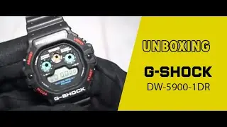 JAM TANGAN CASIO G-SHOCK DW 5900 1DR / DW-5900-1DR UNBOXING - GROSIRJAMTANGAN.COM