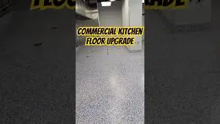 Commercial Kitchen Floor | Urethane Cement + Flake System Installation