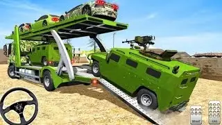 US Army Car Transport Simulator 2019 - Airplane Pilot Car Transporter Games - Android GamePlay FHD