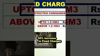 862. Fixed Charges for Non-Protected Consumers in Gas Bill|Sui Gas Price Increase in Pakistan