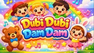 Dubi Dubi Dam Dam playful nursery rhyme  for babies, toddlers, and preschool kids.#dudidudidamdamm