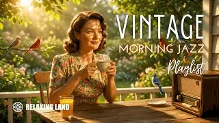Sunday Morning in 1948 🌷 Relaxing Vintage Jazz & Birds Singing | Good Mood Music