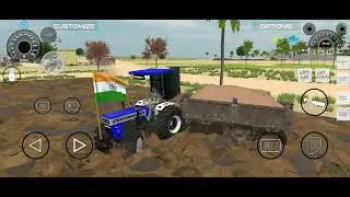 auto rickshaw Pushing 4 car & tractor pit & parking jcp tractor animals toys #jcb part-88